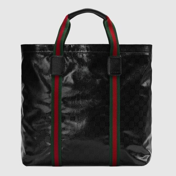 Gucci Handbags - Gucci Women’s GG Crystal Medium Tote Bag in Black Leather